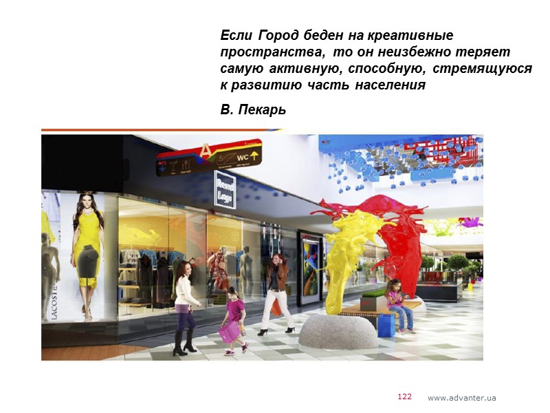 122 Если Город беден на креативные пространства, то он неизбежно теряет самую активную, способную,